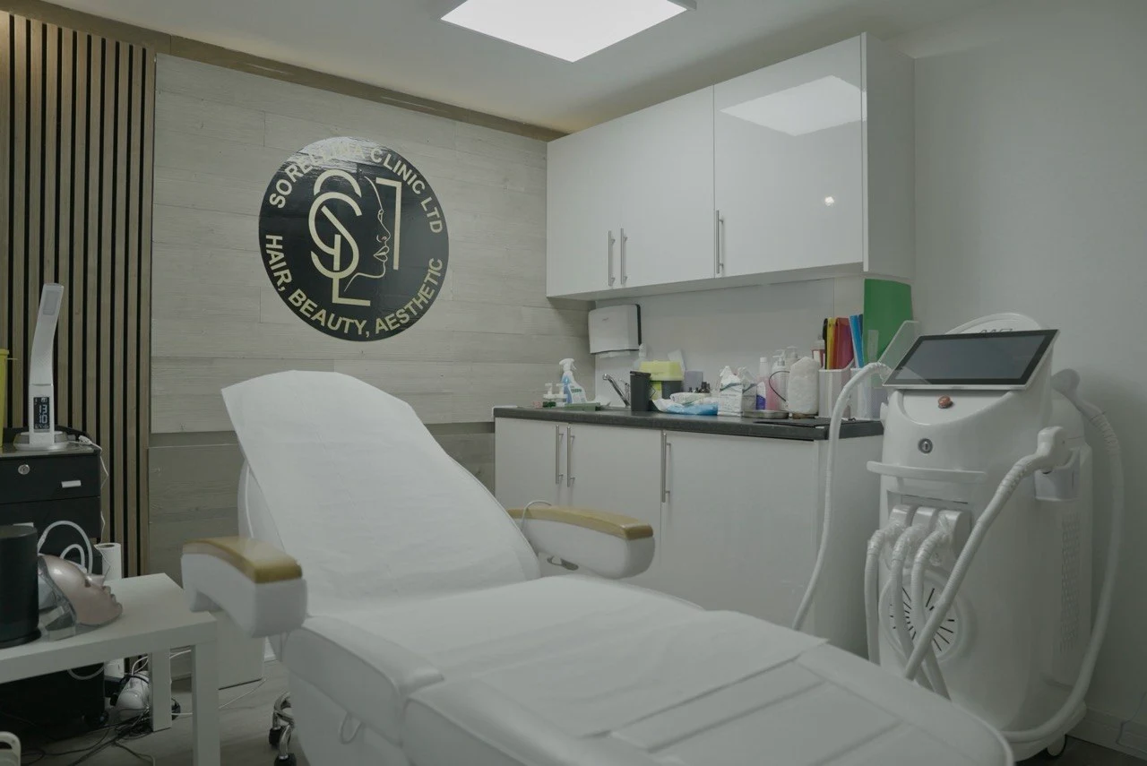 The laser treatment room at Sorellina Clinic
